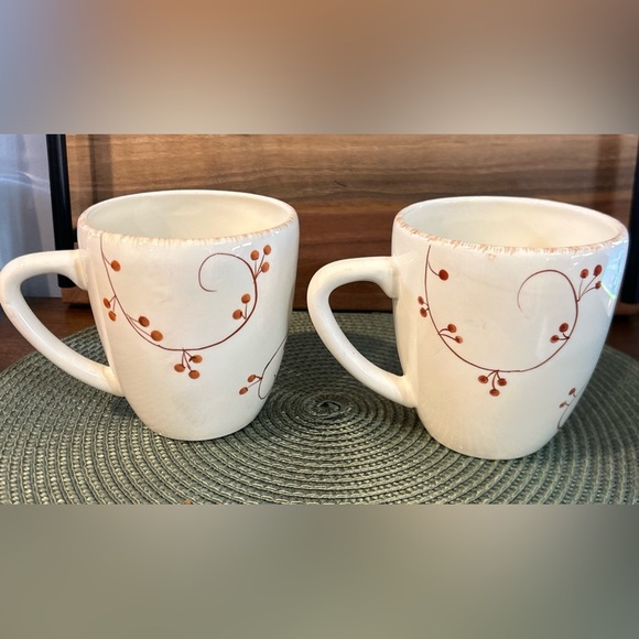 Set of 2 Laurie Gates "Corsica Collection" Chicken Ceramic 16 oz. Mugs Cups EUC. - Picture 3 of 9